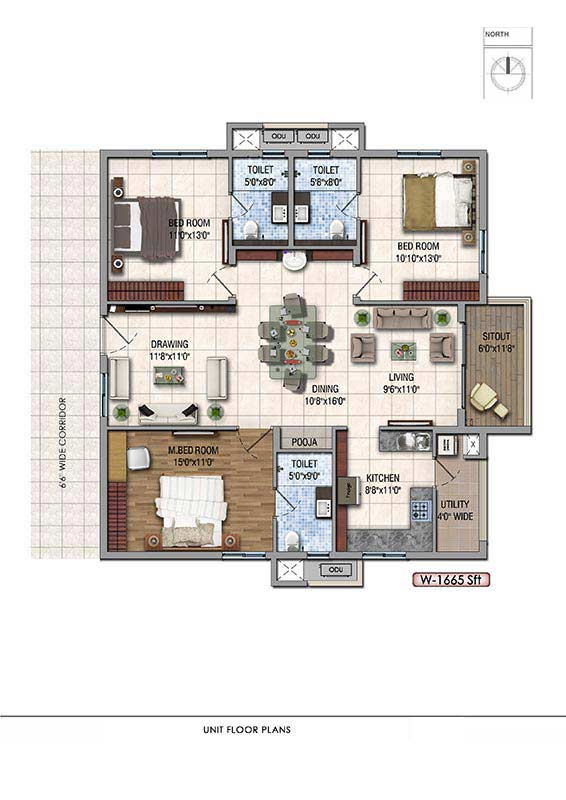 2 & 3 BHK flats for Sale in ChandaNagar Aparna HillPark